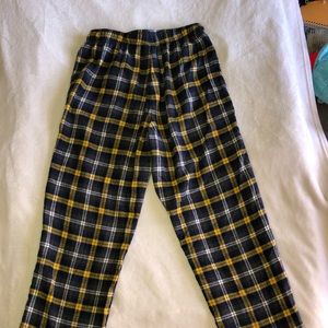 plaid pj pants